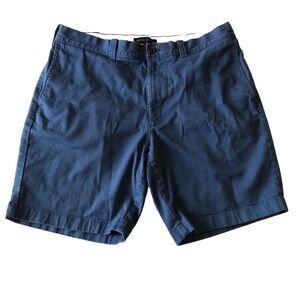 J. Crew Mercantile Flex Men's Flat Front Casual Shorts Size 33 Blue